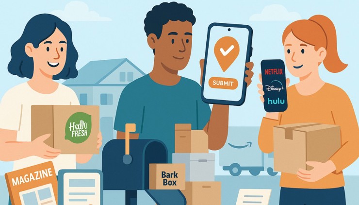 Change Your Address for Subscriptions and Delivery Services